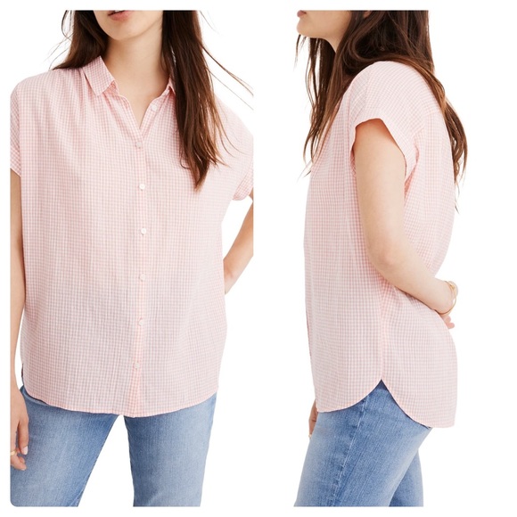 Madewell Tops - Madewell central shirt in gingham check NWT